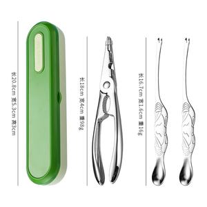 Роскошные инструменты для морской еды, набор из 3 предметов, набор инструментов для крекинга с лобстером, крабом, крабом и иглами, набор инструментов для краба с подарочной коробкой-органайзером - Product Image 6