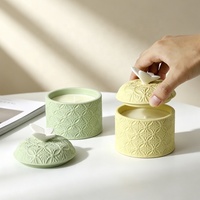 YBH Pots à bougies cylindriques en céramique faits à la main, écologiques et de luxe, pour la décoration de Noël à la maison, vente en gros