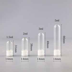 2ml lọ thủy tinh màu nâu 1ml 3 ml hổ phách rõ ràng thủy tinh tinh dầu chai 5ml màu xanh nhỏ mẫu chai với Reducer và cap - Product Image 6