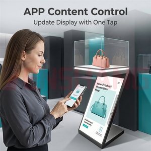 Armoire d'affichage LED GOB en forme <span class=keywords><strong>de</strong></span> Z, résolution couleur personnalisée <span class=keywords><strong>de</strong></span> luxe 480x960mm, Plug and Play, <span class=keywords><strong>application</strong></span> mobile avec éclairage LED - Product Image 4