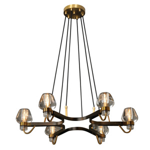 Suspension Candeli de style rétro européen Lumière d'intérieur Pendentif en cuivre moderne Décoration de salon de salle à manger - Product Image 1