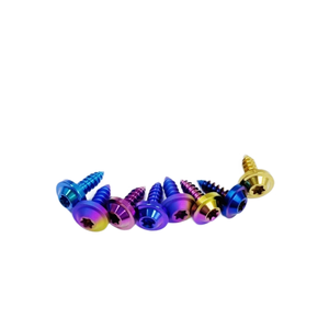 [<span class=keywords><strong>Tornillo</strong></span> de Cabeza Hexagonal de Aleación de Titanio Personalizado] Clase <span class=keywords><strong>10</strong></span>, Rosca Métrica Estándar M4/M5/M6mm GR5, Acabado Anodizado, para Motocicleta y Automóvil - Product Image 2