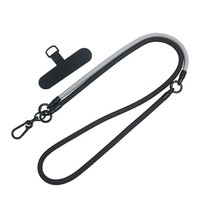 Cordon de téléphone portable universel mains libres 3-en-1 avec cordon tressé réglable pour le cou, idéal pour les voyages et anti-perte