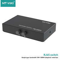 Switch Ethernet RJ45 Adaptif 10/1000Mbps Industri Pasif 2 Port 2 Input 1 Output 1 Input 2 Output