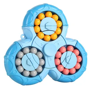 Montessori magico cubo di fagiolo rotante punta delle dita giocattolo per bambini IQ mente cervello Teaser gioco educativo per la casa - Product Image 1