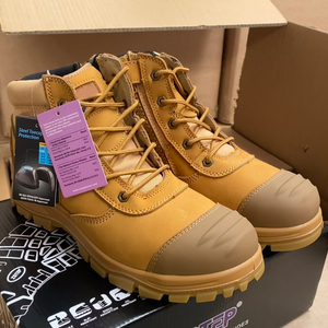 รองเท้าบูททำงานหนังสีน้ำตาล Coyote Brown รุ่น DSF53 สำหรับผู้ชาย กันน้ำ เหมาะสำหรับกิจกรรมกลางแจ้ง เดินป่า ป้องกันการกระแทก ปลายรองเท้าเหล็ก ป้องกันการแทงทะลุ พื้นรองเท้าป้องกันการเจาะทะลุ มีสินค้าในสต็อก - Product Image 2