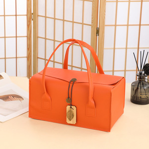 <span class=keywords><strong>2025</strong></span> nóng bán tái sử dụng cao cấp bao bì Hộp Quà Tặng Hai Gói cầm tay hộp rỗng cho rượu vang mỹ phẩm trà PU da bao bì hộp - Product Image 2