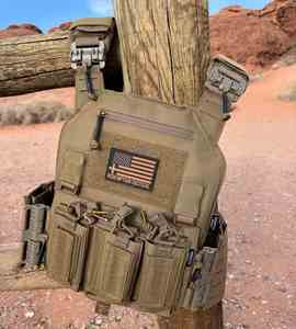 Chaleco Táctico de Exterior Factory Crusader 2.0 en Mezclilla con Diseño MOLLE, Hebillas de Liberación Rápida, Laterales Ajustables y Forro de Poliéster - Product Image 4