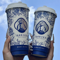 Gobelet en papier pour café et thé, simple paroi ou double paroi, en matériau écologique, impression de logo personnalisée, 4oz 8oz 12oz, pour le bureau