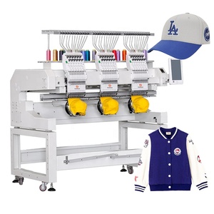 Máy vi tính động cơ 3 đầu 3D Puff 3 đầu romaker thêu in ấn precios de maquina de bordar computarizadas máy - Product Image 1