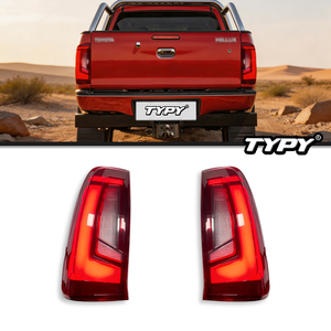 Feux arrière TYPY pour Toyota Hilux 2004-2014 : Ensemble de feux arrière amélioré avec nouveaux clignotants dynamiques RGB - Product Image 1
