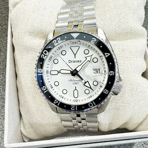 Orologio Automatico Seikot 5 GMT Sportivo Elegante, Luminoso, Impermeabile 30M, in Acciaio Inossidabile 42mm, Classico Orologio Meccanico da Uomo - Product Image 4