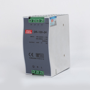 Alimentation à découpage sur rail DIN Mingwei DR-120-24 24V 5A CA/CC à sortie unique pour usage industriel - Product Image 3