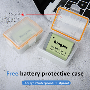 Batterie Li-ion de remplacement KingMa NB-13L pour <span class=keywords><strong>appareil</strong></span> <span class=keywords><strong>photo</strong></span> <span class=keywords><strong>Canon</strong></span> G7X3 G5X2 G7XII G5X <span class=keywords><strong>G9X</strong></span> SX620 SX720 HS - Product Image 2