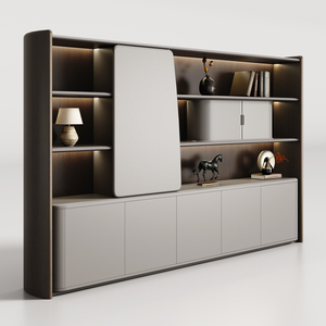 Hiện đại sang trọng <span class=keywords><strong>MDF</strong></span> điều hành lưu trữ tập tin tủ với Mở Kệ CEO thiết kế để Nộp đơn trong trường học hoặc bệnh viện - Product Image 3