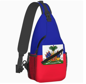 Sac bandoulière drapeau République <span class=keywords><strong>Dominicaine</strong></span>, sac de poitrine unisexe, sac à dos de <span class=keywords><strong>voyage</strong></span> et de randonnée, sac de poitrine personnalisé, vente en gros - Product Image 5
