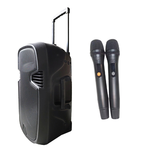 Plastic Rechargeable Professional 250W 2-Way PA Speaker System 15" Loud Party Speakers BT TWS Audio With Microphone Set Professi - Product Image 2