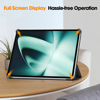 Nouvelle coque de tablette en cuir PC de couleur unie pour OnePlus Pad 2023 11.6