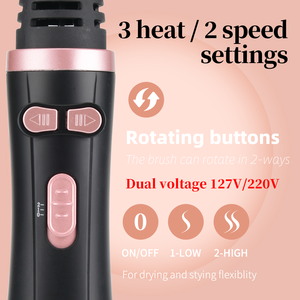 Pritech <span class=keywords><strong>brosse</strong></span> à Air chaud professionnelle souffleur de cheveux rotatif électrique <span class=keywords><strong>brosse</strong></span> sèche-cheveux en une étape - Product Image 4