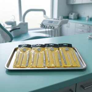 Ensemble d'instruments dentaires professionnels en acier, outils multiples, manuels, argentés, équipement chirurgical de classe I - Product Image 2