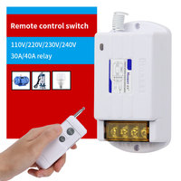 Module d'interrupteur sans fil intelligent 1 canal 75V-265V interrupteur de télécommande universel pour pompes à eau en béton moteurs de jardin 40A