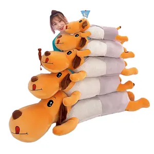 Yanxiannv Cpc Hot Selling Long Dog Plush Toy Christmas Stuffed Animals Lovers' Lying Long Dog Pillow