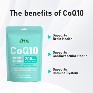 Factory Wholesales Adult CoQ10 Softgels Coenzyme Q10 <b>Supplement</b> Heart Health Support Natural Antioxidant Energy Booster 90 Count - Product Image 3