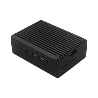 Casing Aluminium Alloy Raspberry Pi 3B / 4B, Pelindung Disipasi Panas, Kotak Logam Pendingin Pasif untuk Rpi 3 Rpi 4