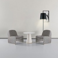 Meubles de maison minimalistes modernes, canapé simple, chaises de salle à manger pour restaurant, réception décontractée, négociation créative pour appartement