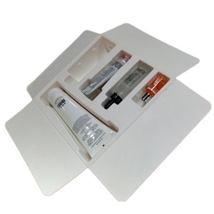 Nhà máy tùy chỉnh bột mía đúc ướt ép bao bì phân hủy sinh học Khay giấy dùng một lần cho chăm sóc da - Product Image 6