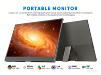 Monitor Portátil Multitáctil de 15.6 Pulgadas IPS 1080P 60Hz, Segunda Pantalla Externa con Altavoces y Soporte para Oficina, Consola de Juegos