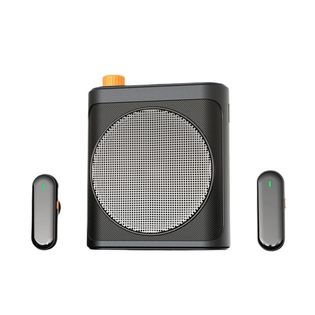 3 1 Dual Mic Mini Voice Amplifier Portable Loud Speaker Wireless Lapel Microphone Conference Microphone for Teachers Guide Use