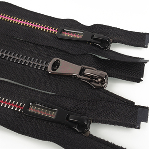 Accessoires de fermeture éclair de haute qualité, fermeture éclair métallique à glissière ouverte de <span class=keywords><strong>60</strong></span> <span class=keywords><strong>cm</strong></span> avec verrouillage automatique pour vêtements - Product Image 6