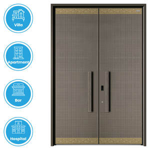 JLS-052 Puerta Antirrobo de Acero Fundido con Artesanía Tradicional de Cualquier Época, Garantía de Calidad Atemporal para Exteriores de Hoteles - Product Image 1