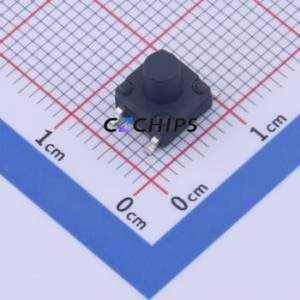 KAN0649-0701B1-CL15 Tactile Switch SMD,6.2x6.2mm Switch Single Pole Single Throw Round Button Vertical Mount 6.2mm - Product Image 1