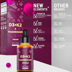 Gotas OEM de vitamina D3 y <span class=keywords><strong>K2</strong></span> líquida vegana de etiqueta privada con suplementos de glicinato de magnesio Gotas <span class=keywords><strong>VIT</strong></span> D3 <span class=keywords><strong>K2</strong></span> - Product Image 4