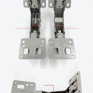 Charnières de meubles à fermeture douce à 170 degrés, finition nickel, en acier laminé à froid, coulisses hydrauliques dissimulées pour cuisine, salon, chambre à coucher - Product Image 5