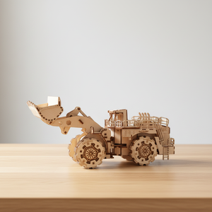 Rompecabezas 3D Creativo de Montacargas de Madera, Juguete Educativo de Ensamblaje Manual, Pieza Decorativa con Temática de Ingeniería Única para Mayores de 14 Años - Product Image 1