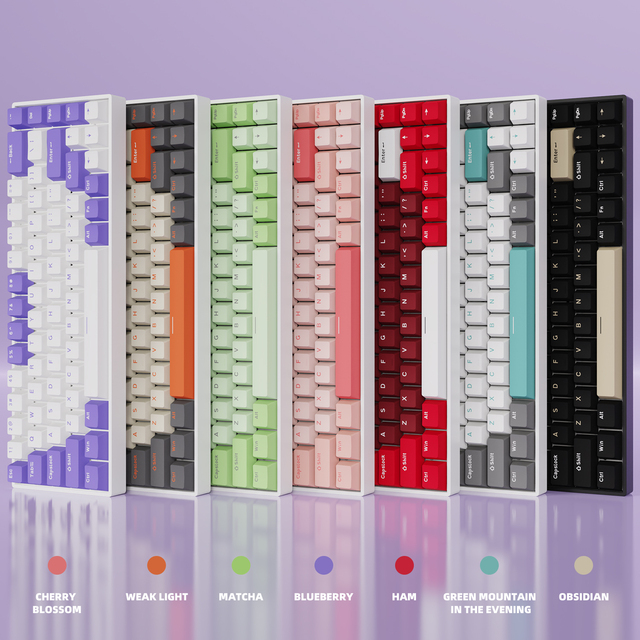 Factory Hot Sale Tri Mode Mini Gaming Keyboard Hot Swap 60% Red Switch Three Mode Mechanical Keyboard 2.4G Wireless Keyboard
