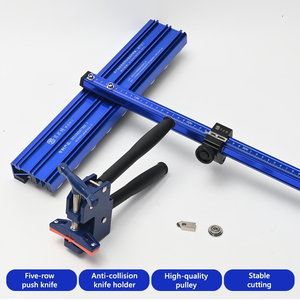 Taglierina Manuale a Cinque File Tipo T per Piastrelle con Supporto Anti-Collisione, Spessore 2cm, Utensile per Taglio Manuale di Piastrelle di Grande Formato - Product Image 2