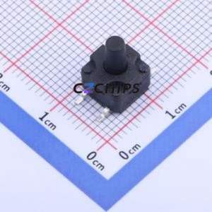 TS-1180S-1226 Tactile Switch SMD Switch Single Pole Single Throw Round Button 2.6N Vertical Mount - Product Image 1