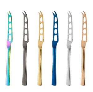 Couteau à fromage et tomates DFS0326, acier fin allié, lame dentelée, manche épais naturel, résistant à la rouille, facile à nettoyer, facile d'entretien - Product Image 2