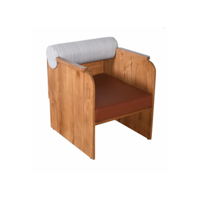 Silla de Madera Elegante y Moderna, Asiento Cómodo para Sala de Estar, Dormitorio, Comedor u Oficina, Acabado Liso, Mueble que Ahorra Espacio - Product Image 1