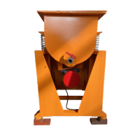 Machine de polissage vibratoire à tambour pour l'élimination des bavures des pièces moulées et estampées en métal