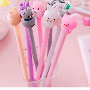 Cartoon Dier Vorm Gladde Gel Inkt <span class=keywords><strong>Pen</strong></span> 0.38Mm Groothandel Schattige School Briefpapier Student Levert Zwarte Tekenpen - Product Image 5
