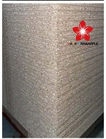 Panneau de particules marron monocouche de 15 mm, économique, imperméable, en bois-ciment, pour usage intérieur et applications hôtelières