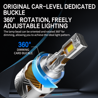 Ampoule de phare LED pour voiture HAIZG C15, 360W, 72000LM, super lumineuse, H4, H7, H3, 9005, 9006, système d'éclairage automobile, 6 tubes en cuivre, phare de voiture