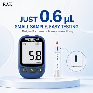 Wholesale <strong>EXACTIVE</strong> <strong>VITAL</strong> Blood Sugar Testing Machine Diabetic Test Kit With Test Strips Ready Stock for Africa India Retailers - Product Image 4