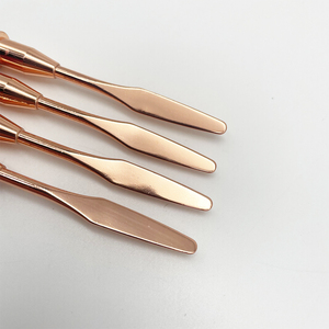 Roségold Metallgriff Doppel-Ende Poly Gel Nagelpinsel Großhandel Maniküre Kunstpinsel für Builder Gel 2 in 1 Nagel Gel Pinsel & Spachtel - Product Image 5