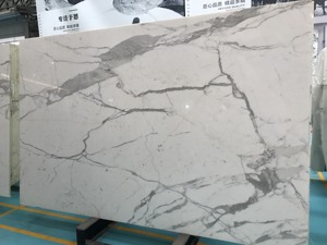 Bán buôn calacatta đá cẩm thạch trắng bàn ăn gạch cho nhà bếp đảo bàn đầu - Product Image 6